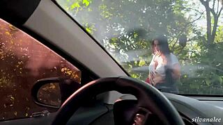 Big black cock lover's wild public sex with Latina
