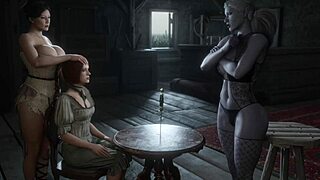 Horny milf gets double penetration from two big cocks