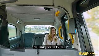 Sexy European wife gets a hardcore taxi driver surprise