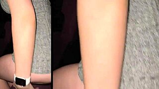 Beautiful amateur couple’s daring public cinema romp
