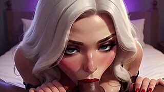 Mother-in-law’s new job is a BBC blow job in a 3D animated porn film