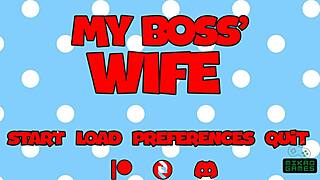 Busty boss's wife gives me a raise and blow job