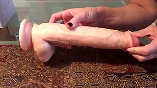Satisfy your g-spot cravings with our big silicone dildo