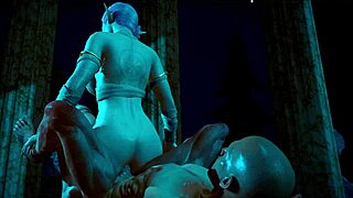 3D elf gets nailed hard in anal sex scene