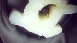 Enjoying solo pleasure with a Fleshlight and a nice creampie