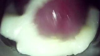 Enjoying solo pleasure with a Fleshlight and a nice creampie