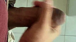 Hot solo action in the school bathroom