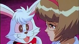 Petite and shy anime teen gets everything inside her