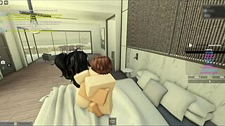 Beautiful anime-style sex with my wife in the bathtub