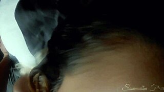 Stepdaughter Samantha Flair has a European look and has big assets which makes her very beautiful