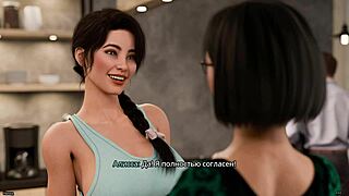 3D animated game with fresh women in hot scenes on the desk