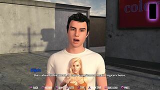 3D animated college play with naughty redhead and big dick