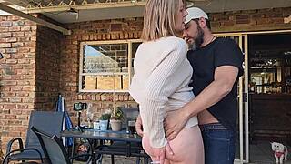 Old couple's mutual masturbation leads to outdoor creampie