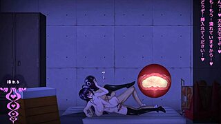 The last part of the anime-style video Breeding log - low climax