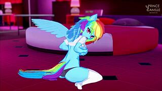 Ride Rainbow Dash in a steamy My Little Pony scene