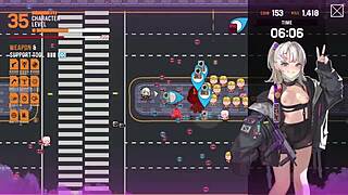 Hentai with small boob girls and big cock men in Isekai Frontline