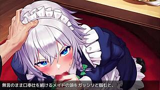 Sakuya's wild adventure in Touhou as a kinky slave