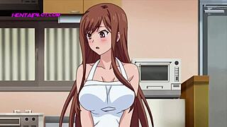 Stepbrother can't resist teen's wet pussy in kitchen