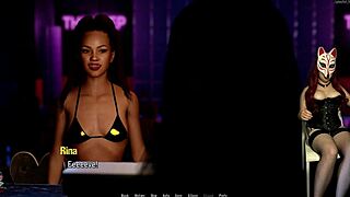 Beautiful big tits bounce while playing a game outdoors