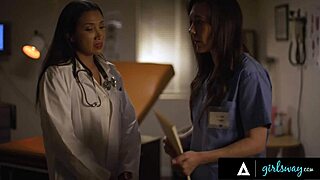 Doctor Vicki Chase and Nurse Sinn Sages in hot action