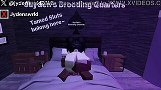 Roblox sex adventures with a big black cock