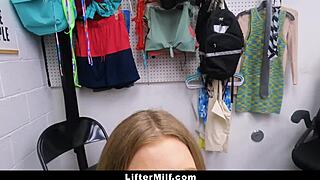 Caught red-handed, the MILF thief gets punished hard