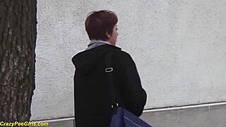 Golden shower with a hot Hungarian MILF is a European fetish