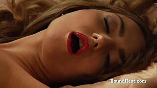 Submissive lesbian slave gets punished and pleasured by mistress