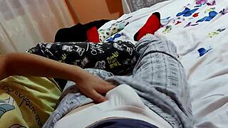 Beautiful young couple's homemade bedroom sex video