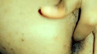 Close up and personal look at anal finger play and piss drinking with a cougar and a sissy