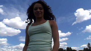 Beautiful brunette Vanessa Lane, a milf in action