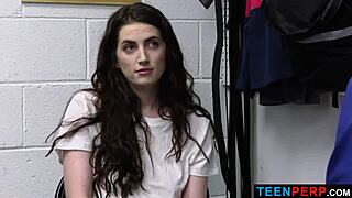 Aria Carson tries to steal a brand new bikini and gets blackmailed - Teenperp