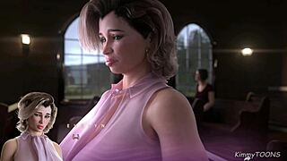 Public church masturbation: seeking forgiveness and big tits