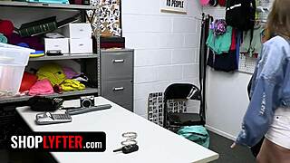 Teen shoplifter gets punished by strict police officer