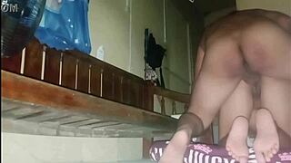 Amateur girlfriend gets doggy style creampie from friend