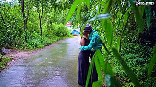 Indian hardcore outdoor sex in jungle and on roads