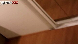 Brunette bombshell gives a sloppy blowjob in hot scene