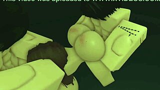 Only animated porn with Roblox theme on RR34