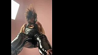 Femdom Katy with her big chest and tattoos is here to dominate you with sex toys