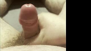 One man’s solo BDSM experience with a skin tightening pump on his large foreskin