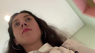 Public cumwalk with a friend in a cafe