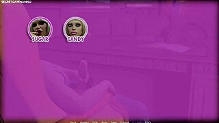 3D game with blonde bimbo stepmoms and big tits