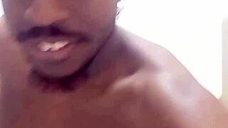 See how it is done: solo masturbation with a mirror effect