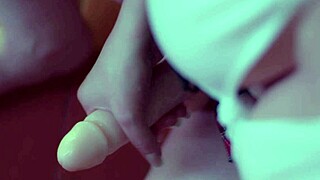 Married woman uses anal sex toys on her man and gets a facial