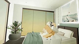 Straight sex in a Roblox condo