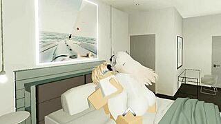 Straight sex in a Roblox condo