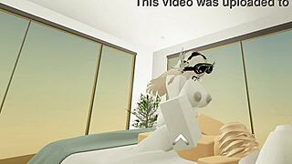 Straight sex in a Roblox condo