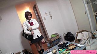 Asian schoolgirl gets naughty in intense hardcore scene