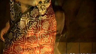 Steamy striptease from a beautiful Indian woman