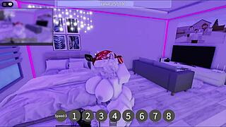 Playing Roblox in a condom for fun